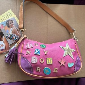 Dooney & Bourke Y2K raspberry pink tassel shoulder bag